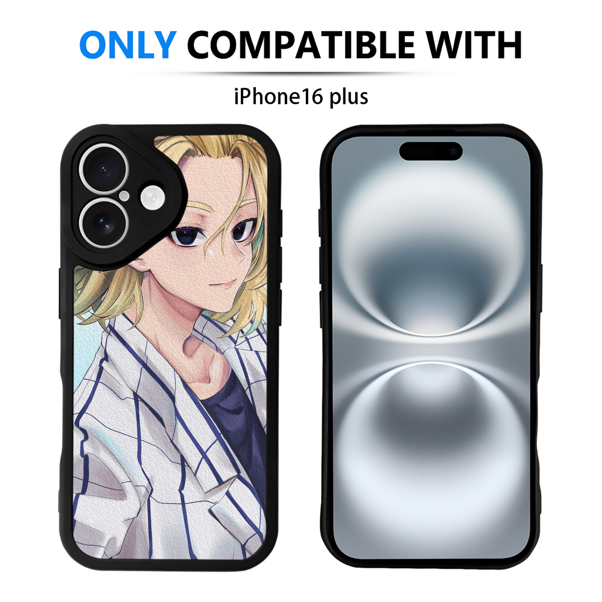 （画像用） 東京リベンジャーズ Tokyo Revengers 【iPhone 16シリーズ対応】シリコンスマホケース（レザー調） 材質：シリコン